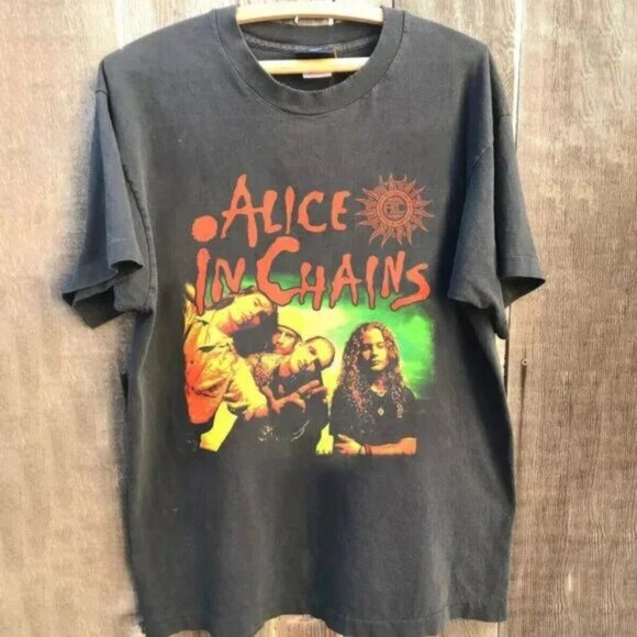 Tops - Alice In Chains Band T Alice In Chains shirt tee T-shirt dark heather